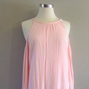 SANCTUARY Cold Shoulder Pink Dress
